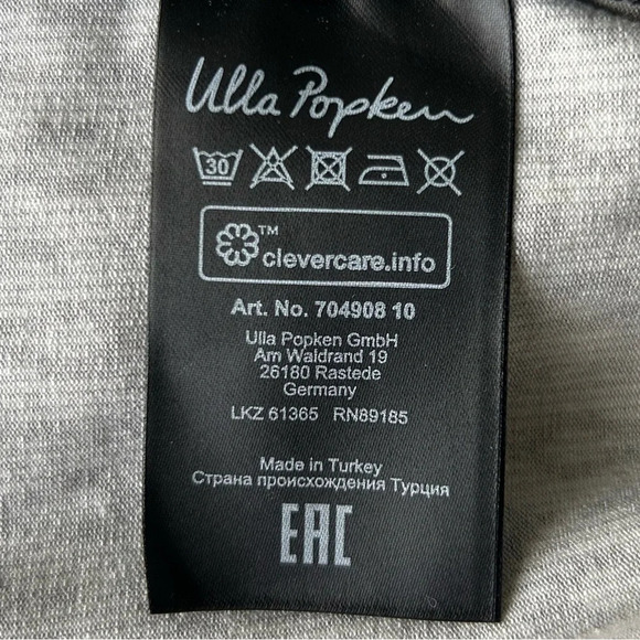 NWT Ulla Popken tunic black white geometric scoop neck Size 20/22 - Picture 4 of 6